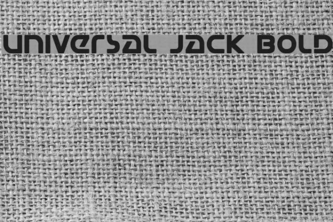 Universal Jack Bold Font examples