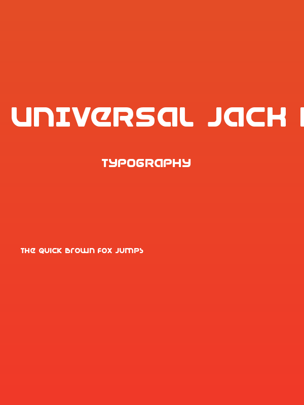 Universal Jack Bold Poster
