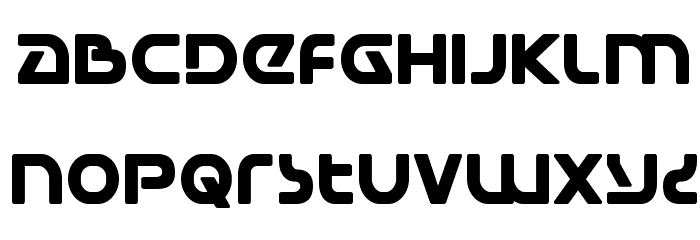 Universal Jack Bold Font LOWERCASE