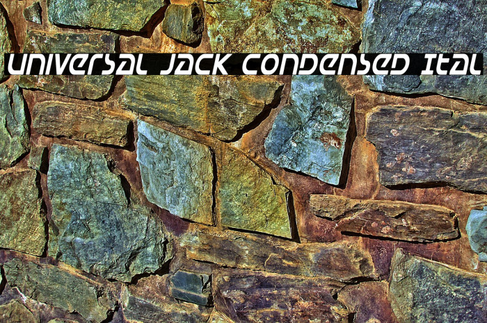 Universal Jack Condensed Ital Example 2