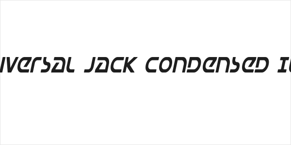 Universal Jack Condensed Ital Logo