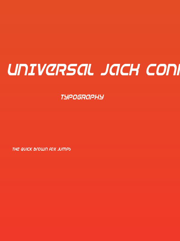 Universal Jack Condensed Ital Poster