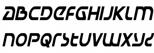 Universal Jack Condensed Ital Fonte MINÚSCULAS