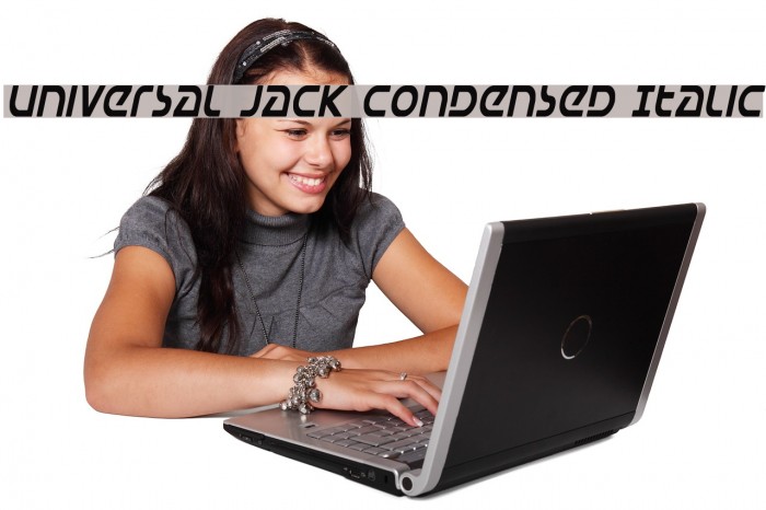 Universal Jack Condensed Italic Example 3