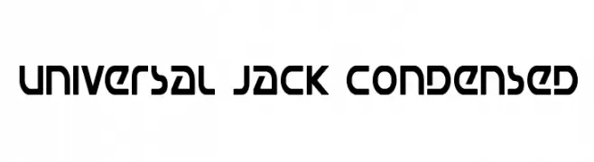 Universal Jack Condensed  les polices de caractères gratuit tlcharger