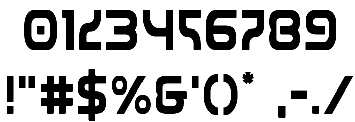 Universal Jack Condensed Font OTHER CHARS