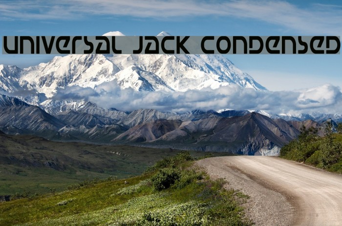 Universal Jack Condensed Font examples