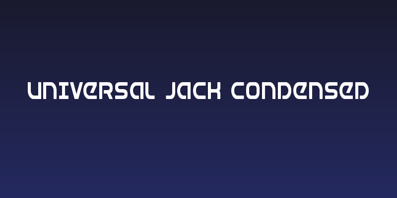 Universal Jack Condensed Social Header
