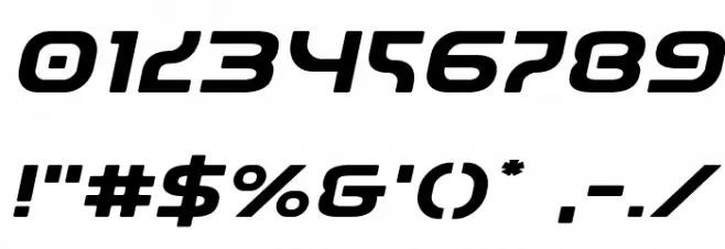 Universal Jack Expanded Italic फ़ॉन्ट अन्य घर का काम