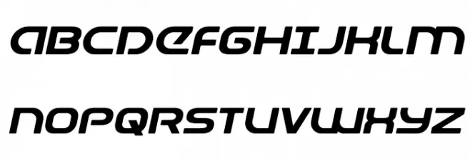 Universal Jack Expanded Italic 字体 大写