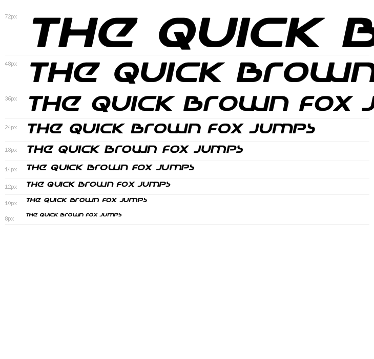 Universal Jack Expanded Italic Waterfall
