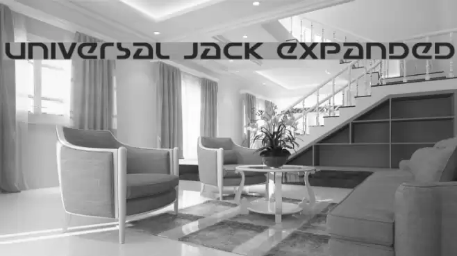 Universal Jack Expanded Font examples