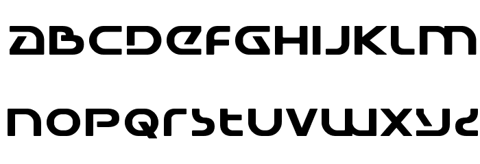 Universal Jack Expanded Font LOWERCASE