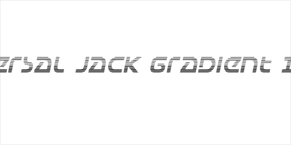 Universal Jack Gradient Italic Logo
