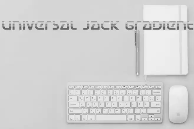Universal Jack Gradient Font examples