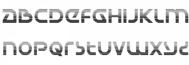 Universal Jack Gradient Font LOWERCASE