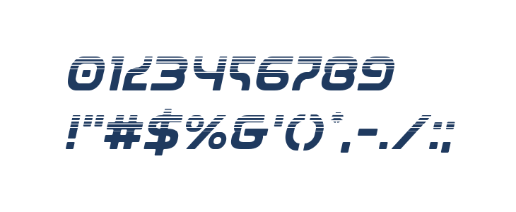 Universal Jack Halftone Italic Other Characters