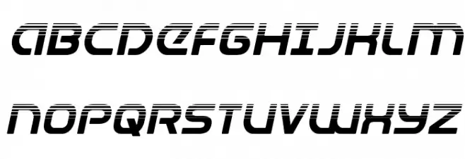 Universal Jack Halftone Italic Schriftart Groß