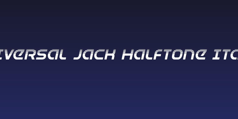 Universal Jack Halftone Italic Social Header