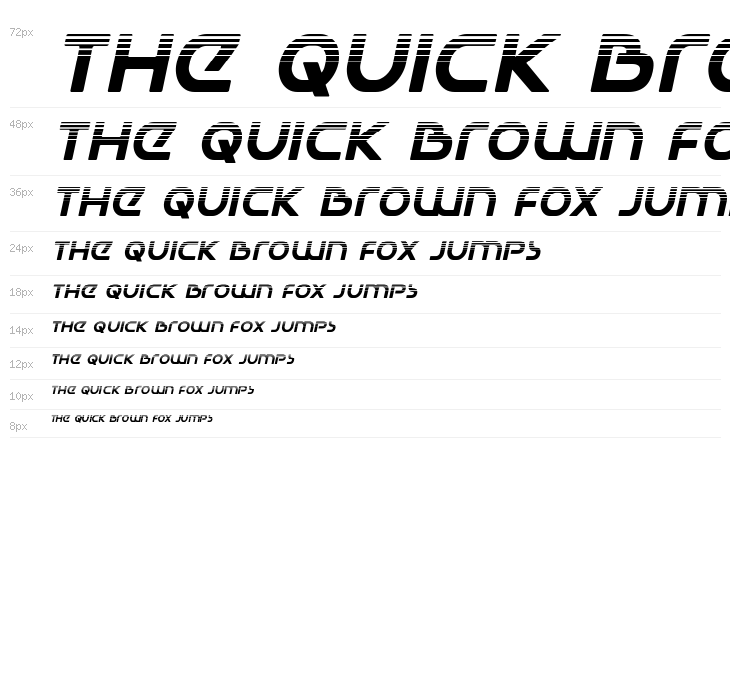 Universal Jack Halftone Italic Waterfall