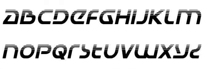 Universal Jack Halftone Italic Fonte MINÚSCULAS