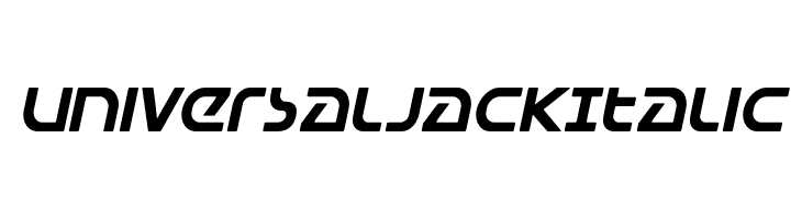 Universal Jack Italic  Frei Schriftart Herunterladen