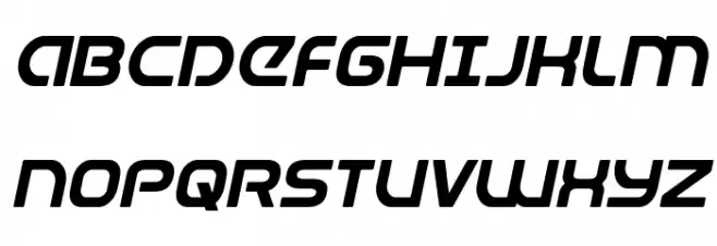 Universal Jack Italic Schriftart Groß