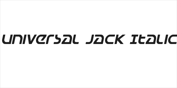 Universal Jack Italic Logo