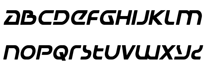 Universal Jack Italic Font LOWERCASE