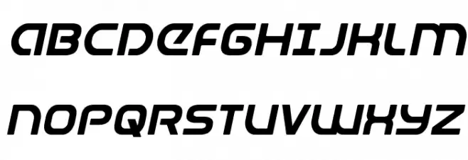 Universal Jack Italic Fuentes MAYÚSCULAS