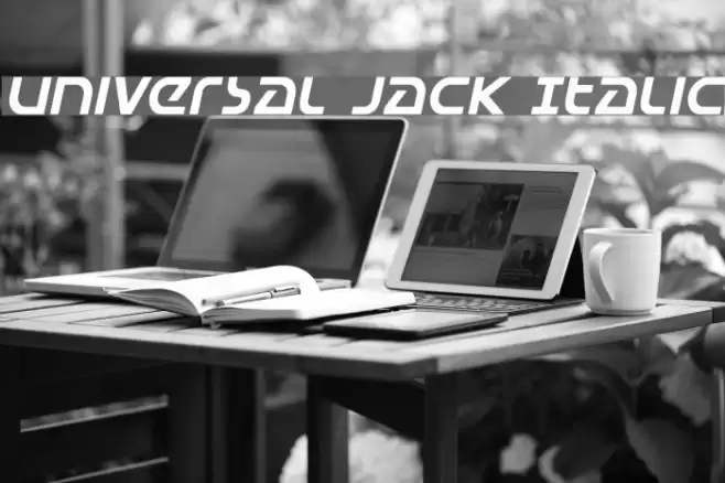Universal Jack Italic フォント examples