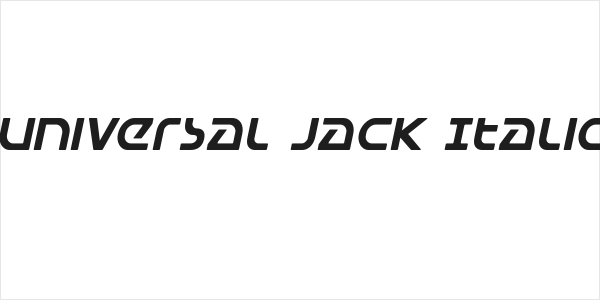 Universal Jack Italic Logo