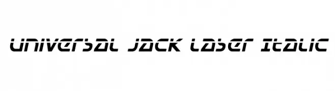 Universal Jack Laser Italic  नि: शुल्क फ़ॉन्ट्स डाउनलोड