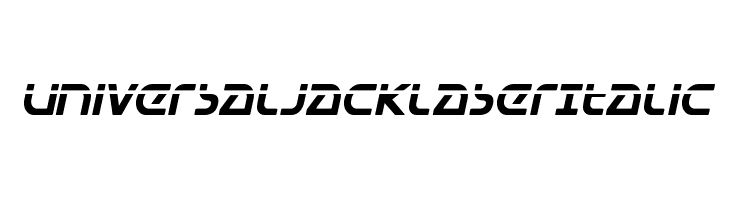 Universal Jack Laser Italic  Free Fonts Download