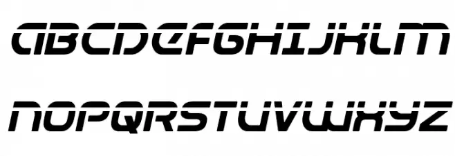 Universal Jack Laser Italic Шрифта ВЕРХНИЙ