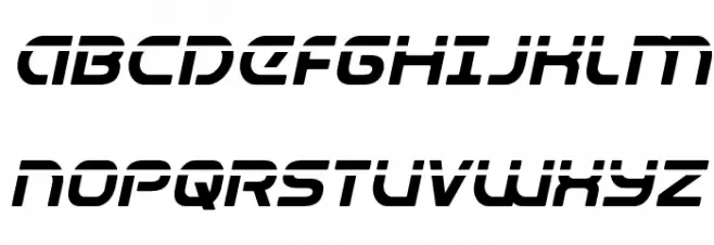 Universal Jack Laser Italic Шрифта ВЕРХНИЙ