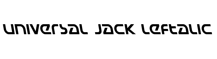 Universal Jack Leftalic Fonte