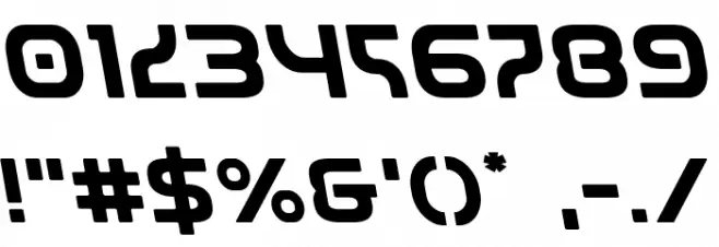 Universal Jack Leftalic Font OTHER CHARS