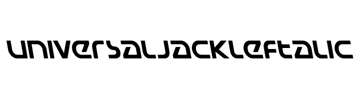 Universal Jack Leftalic  Descarca Fonturi Gratis