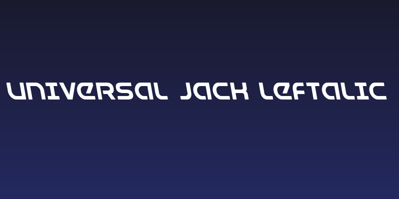 Universal Jack Leftalic Social Header