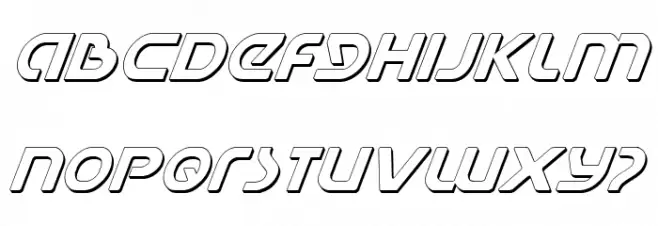 Universal Jack Shadow Italic Fuentes MAYÚSCULAS