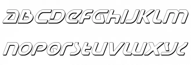 Universal Jack Shadow Italic フォント 小文字