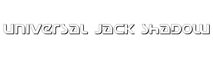 Universal Jack Shadow Font