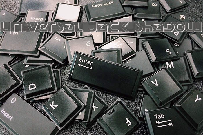 Universal Jack Shadow Font examples