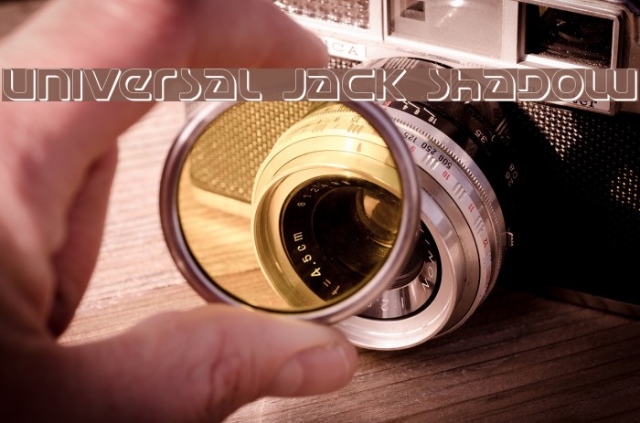 Universal Jack Shadow Font examples
