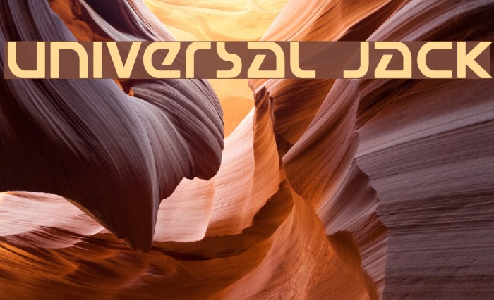 Universal Jack Font examples