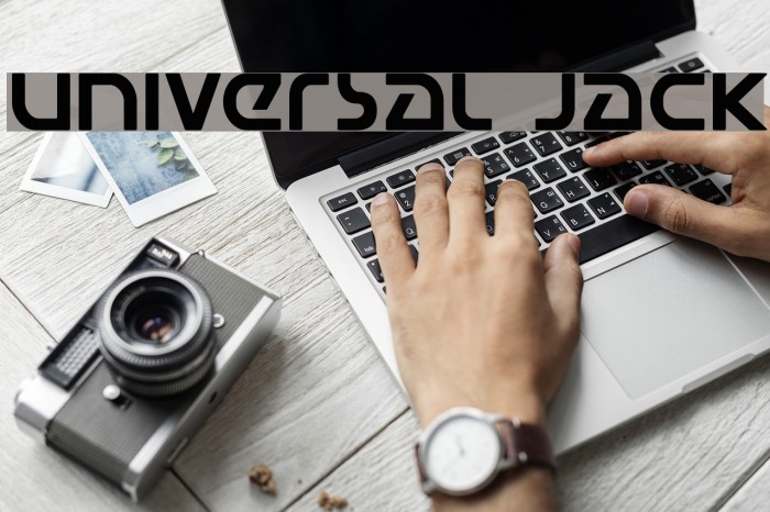 Universal Jack Font examples