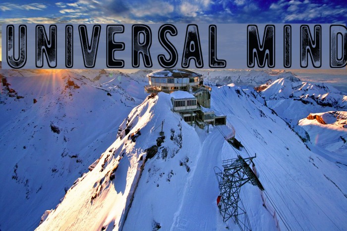 Universal Mind Font examples