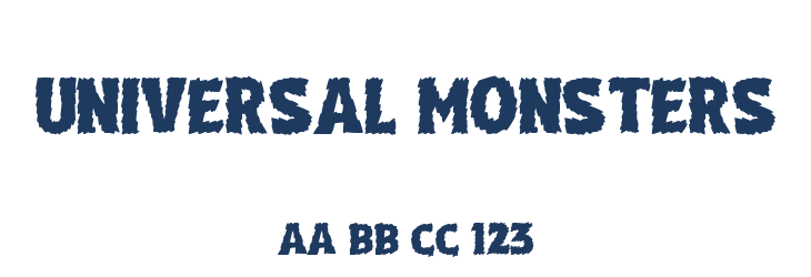 Universal Monsters Font Preview