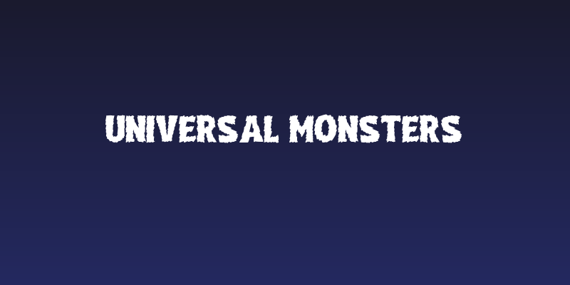 Universal Monsters Social Header